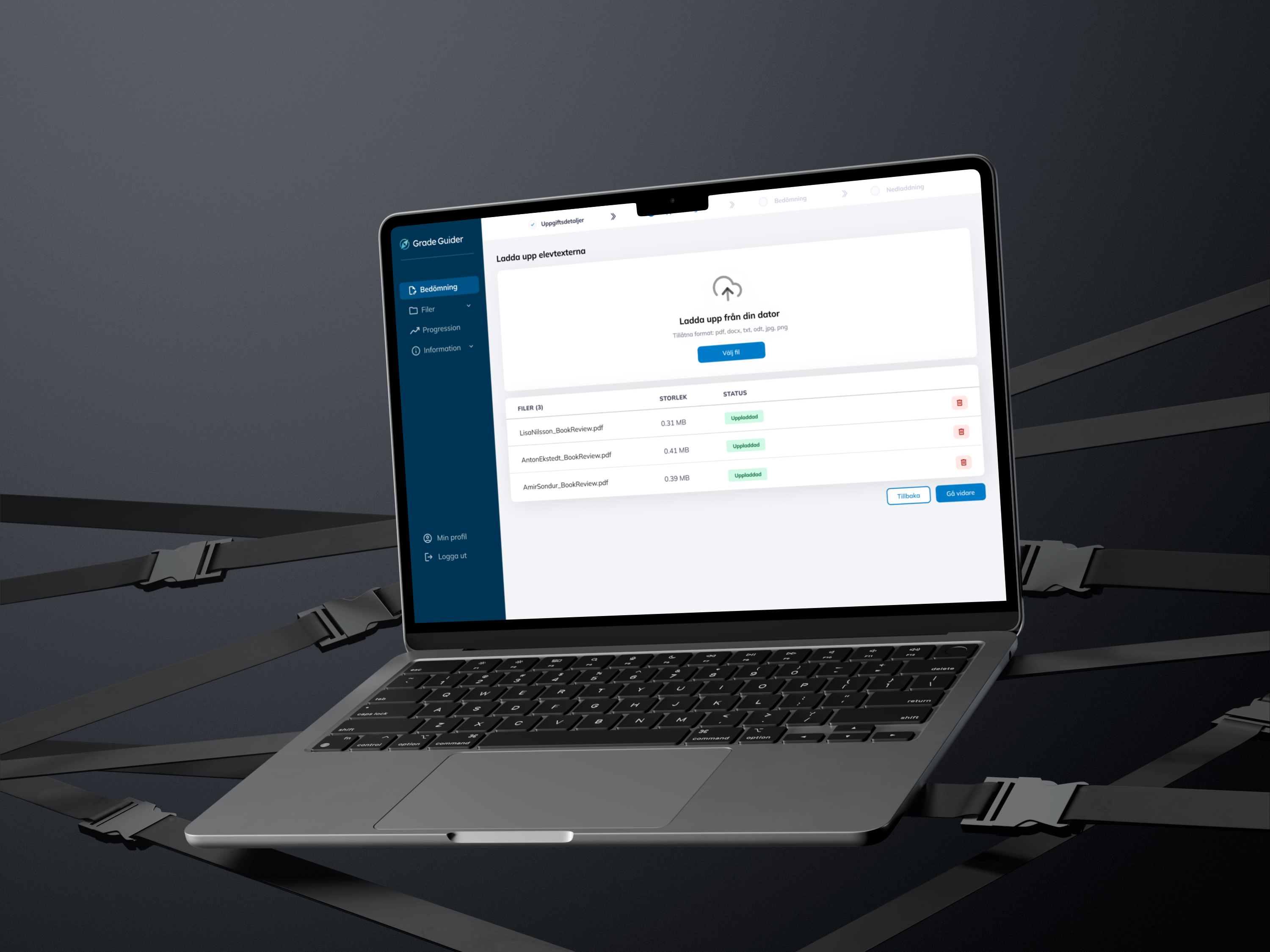 "En dator som är inloggad i programmet"